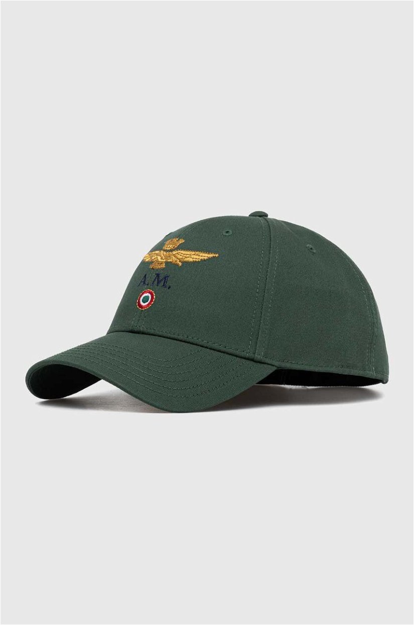 Aeronautica Militare șapcă de baseball din bumbac culoarea verde, cu imprimeu