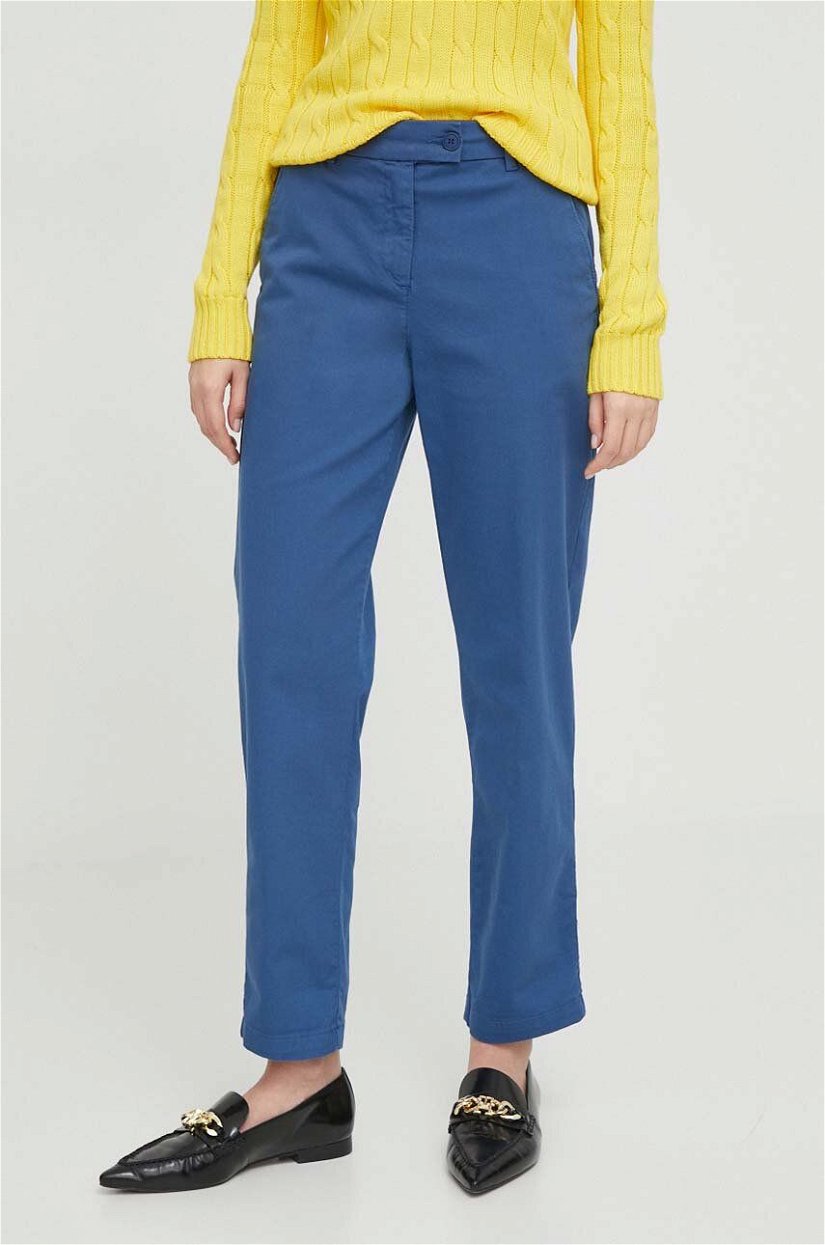 United Colors of Benetton pantaloni femei, drept, high waist