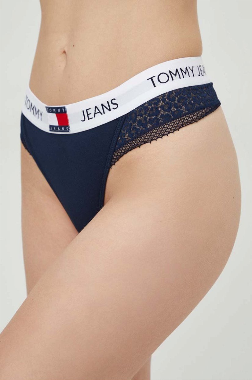 Tommy Jeans tanga culoarea albastru marin