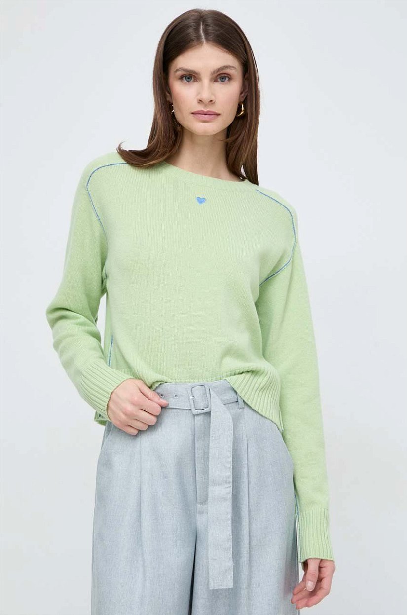 MAX&Co. pulover de casmir culoarea verde