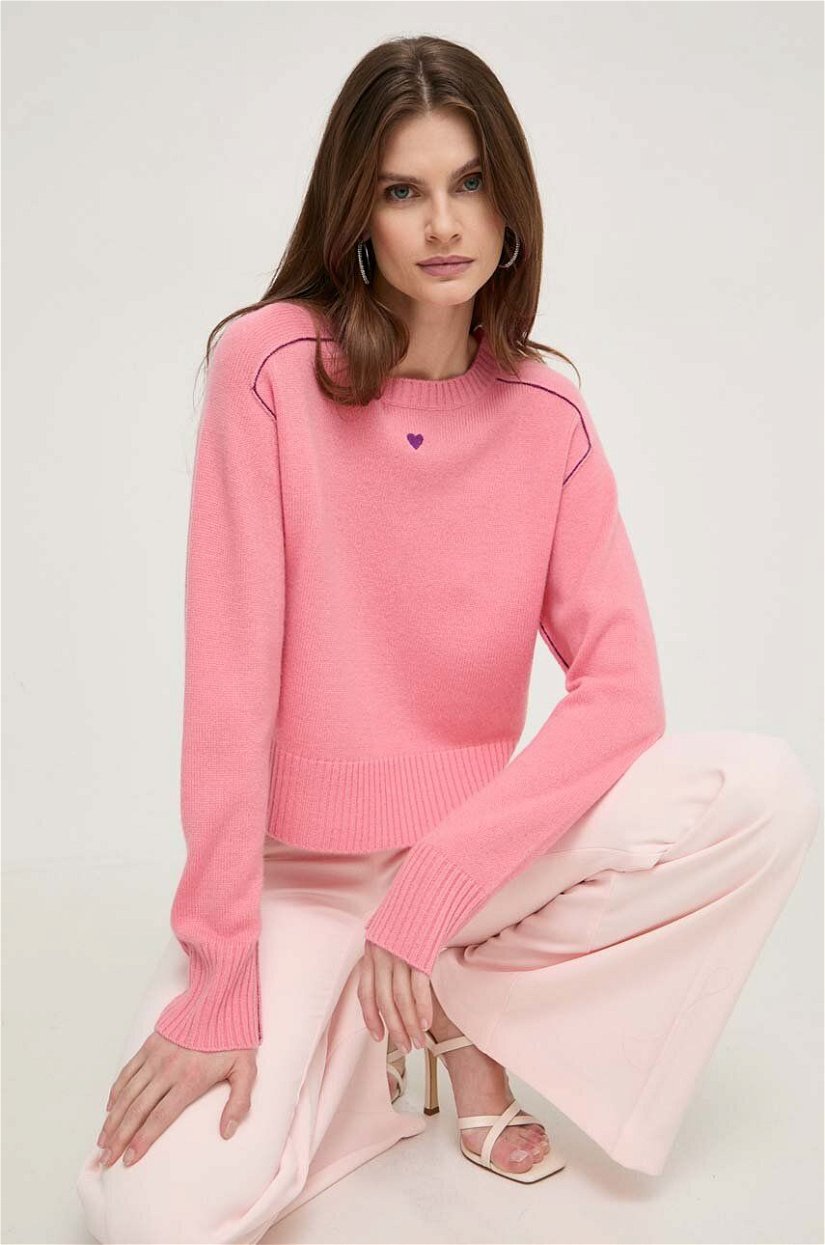 MAX&Co. pulover de casmir culoarea roz