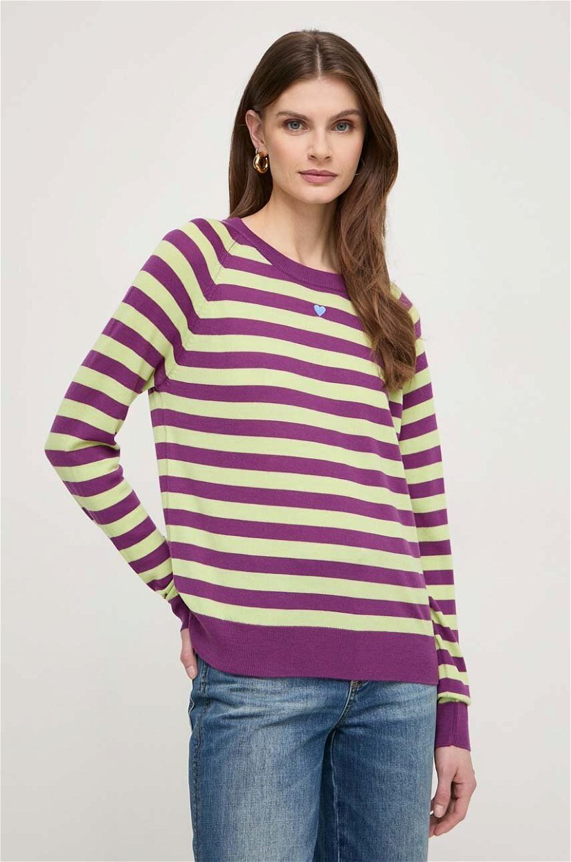 MAX&Co. pulover de lana femei, culoarea violet, light
