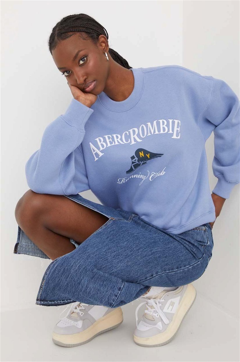 Abercrombie & Fitch bluza femei, cu imprimeu