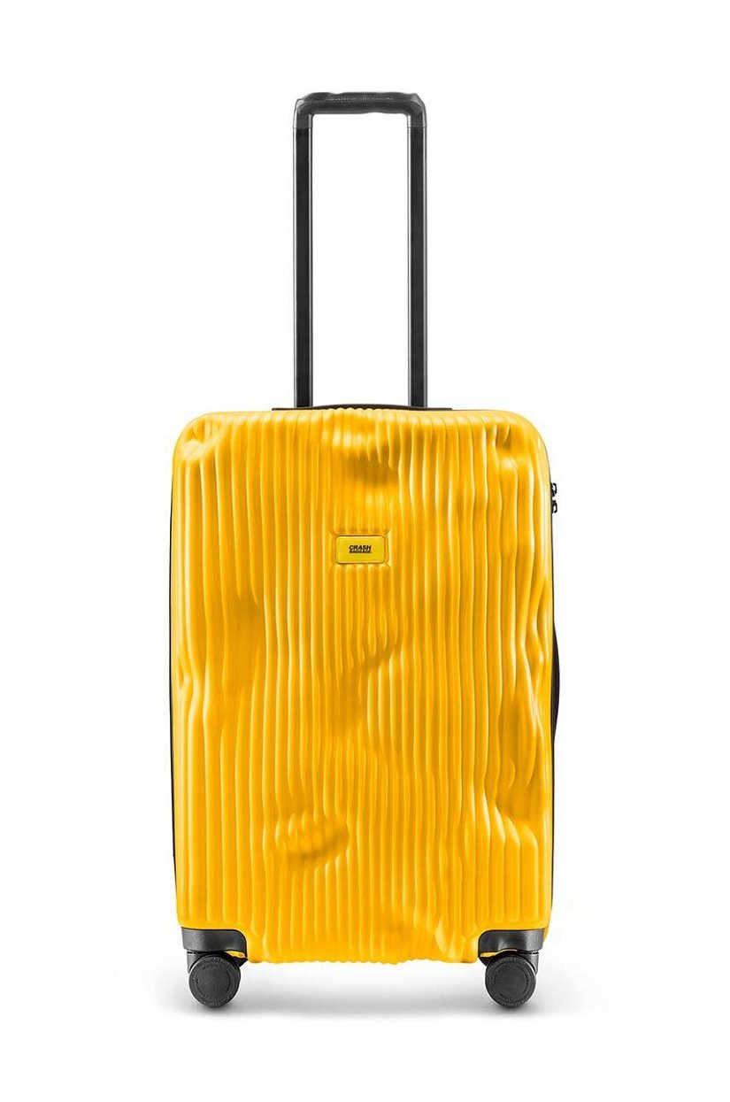 Crash Baggage valiza STRIPE Medium Size culoarea galben
