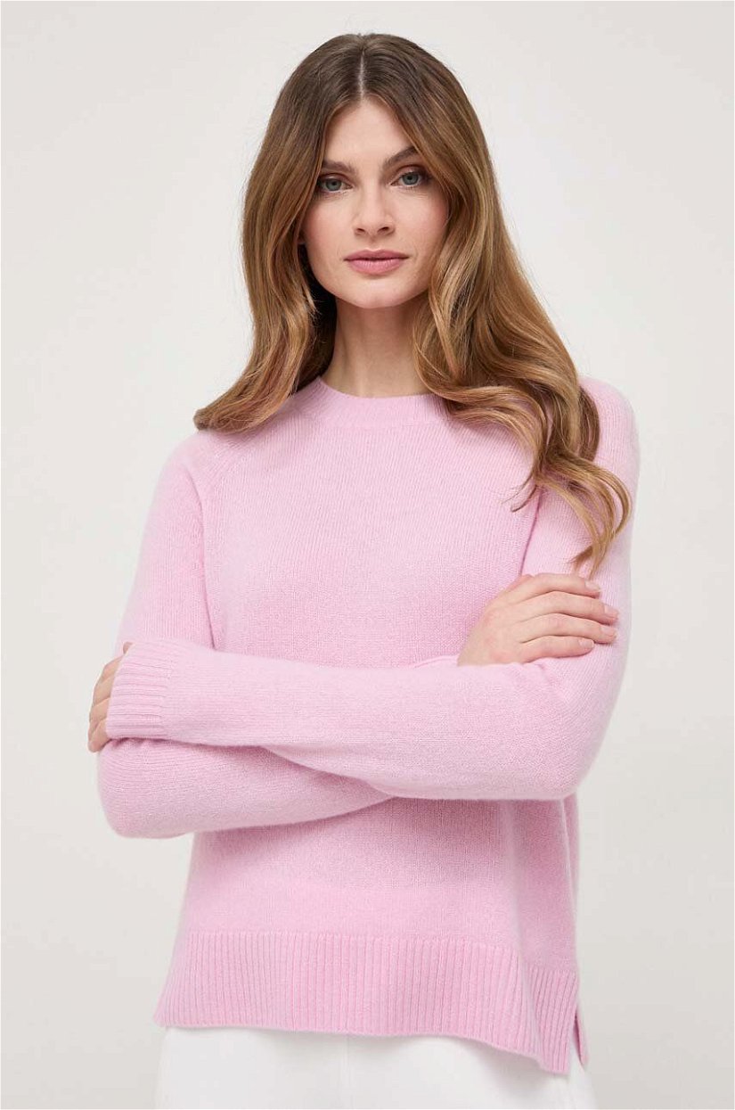 Weekend Max Mara pulover de lana femei, culoarea roz, light
