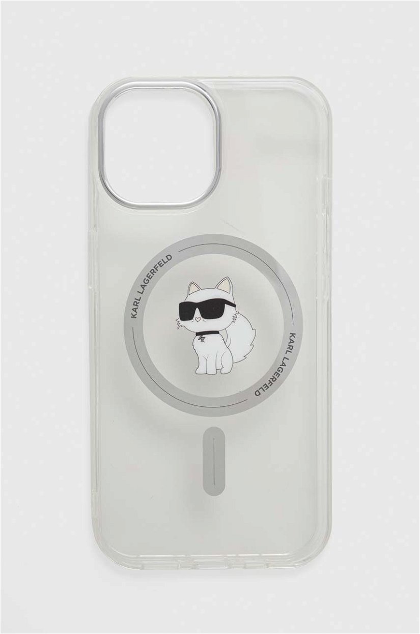 Karl Lagerfeld Husă pentru telefon iPhone 15 6.1 culoarea transparent