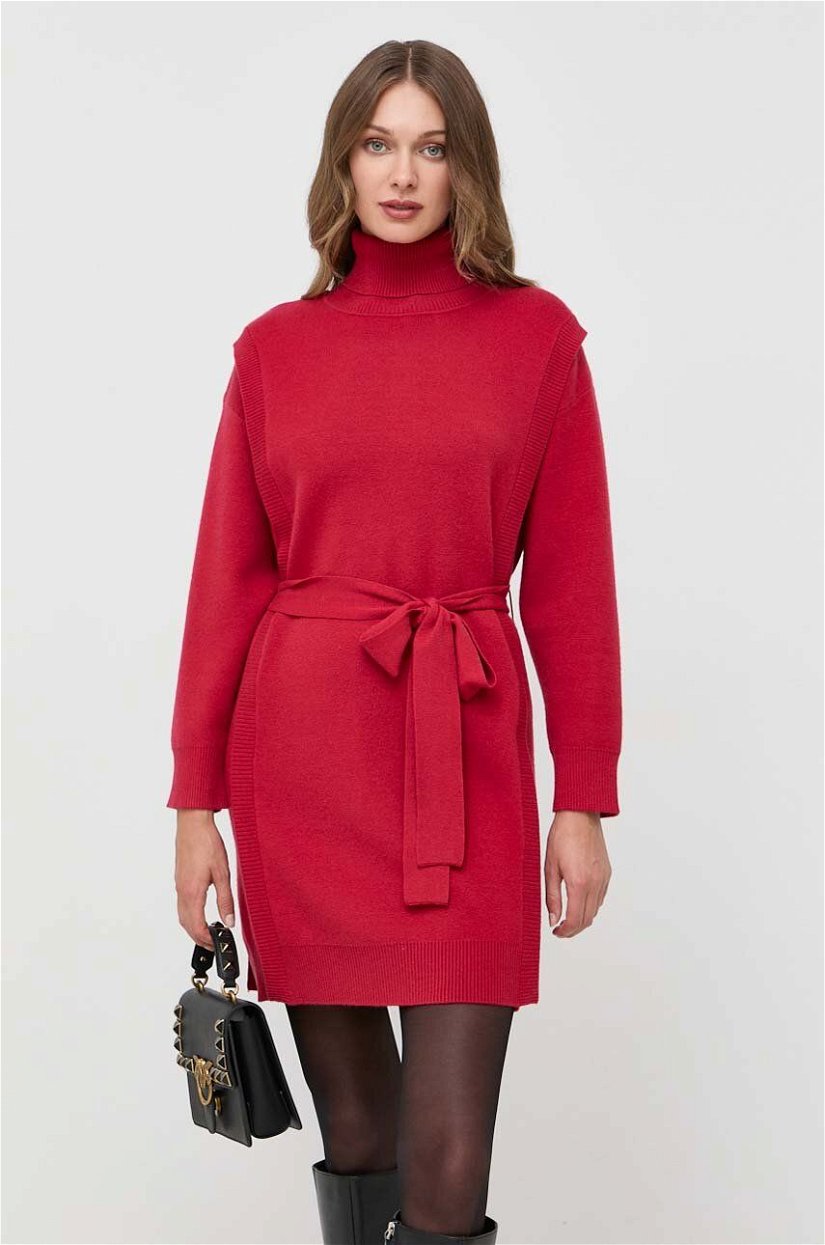 Silvian Heach rochie culoarea rosu, mini, oversize