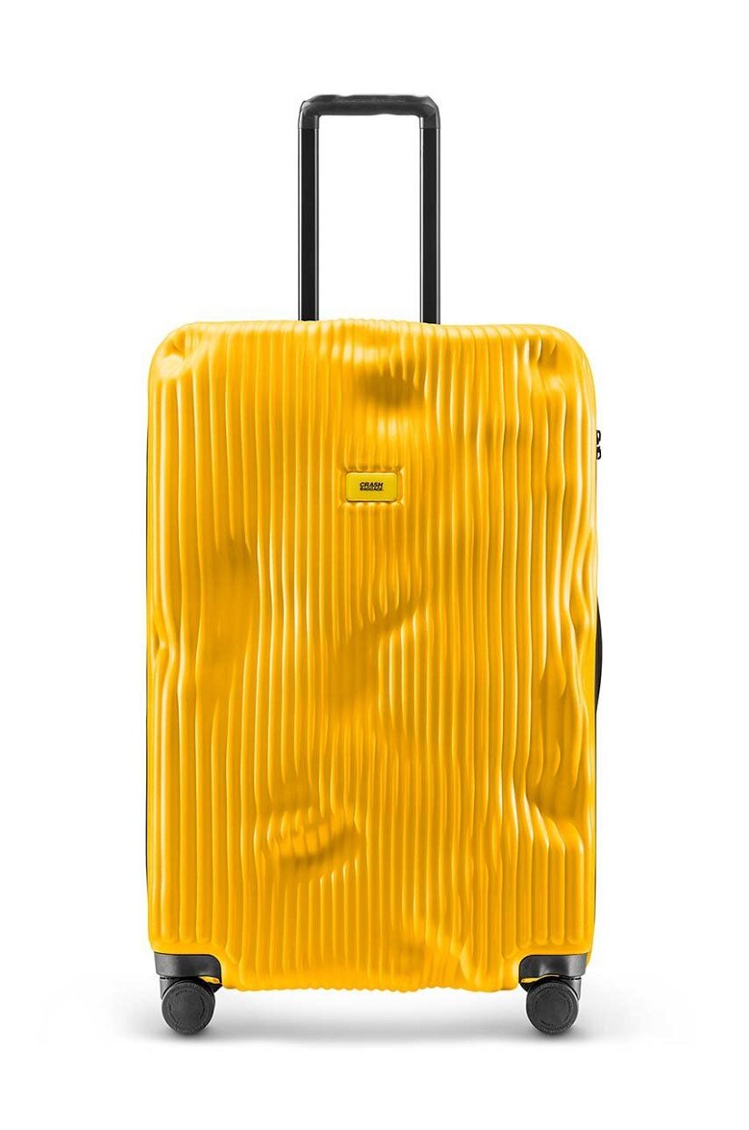 Crash Baggage valiză STRIPE Large Size culoarea galben