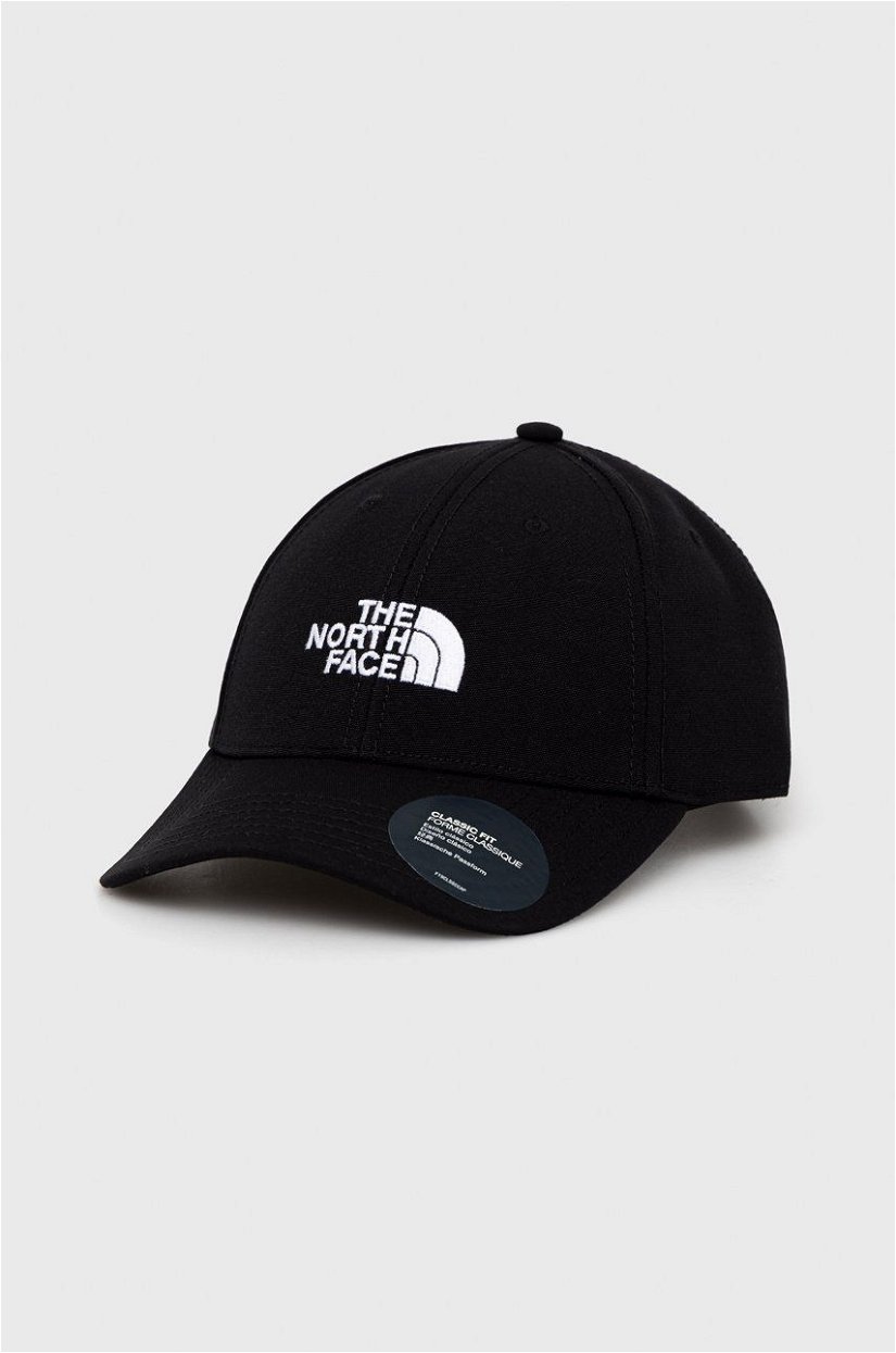The North Face șapcă culoarea negru, cu imprimeu