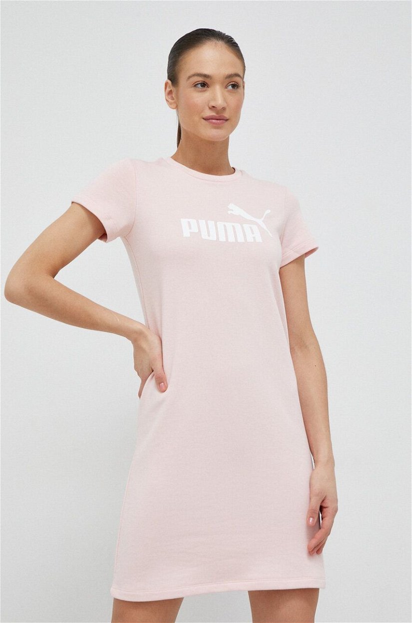 Puma rochie culoarea roz, mini, drept