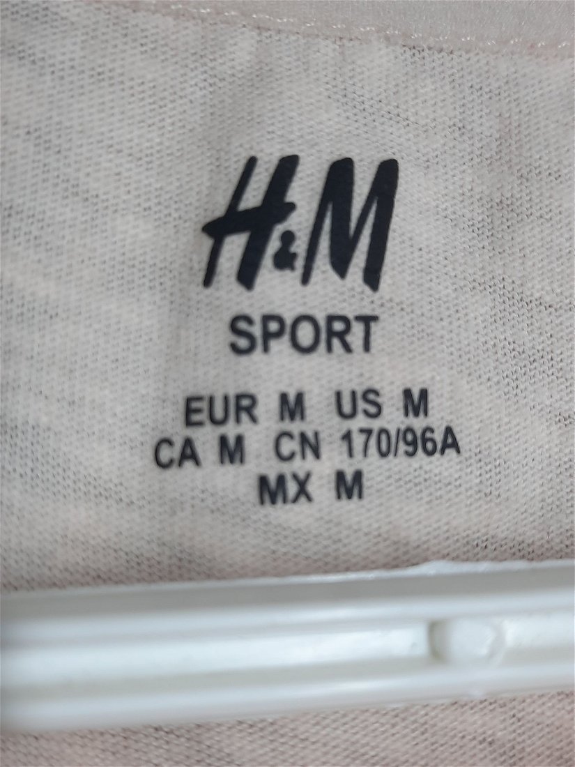 Maiou damă tip vestă, ''H&M Sport'', roz pal cu imprimeu, mărimea M