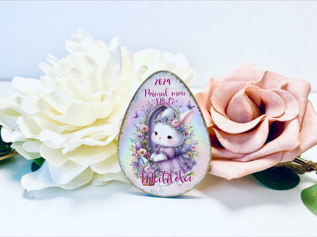 Ousor de Paste cu magnet personalizat - Cute Bunny