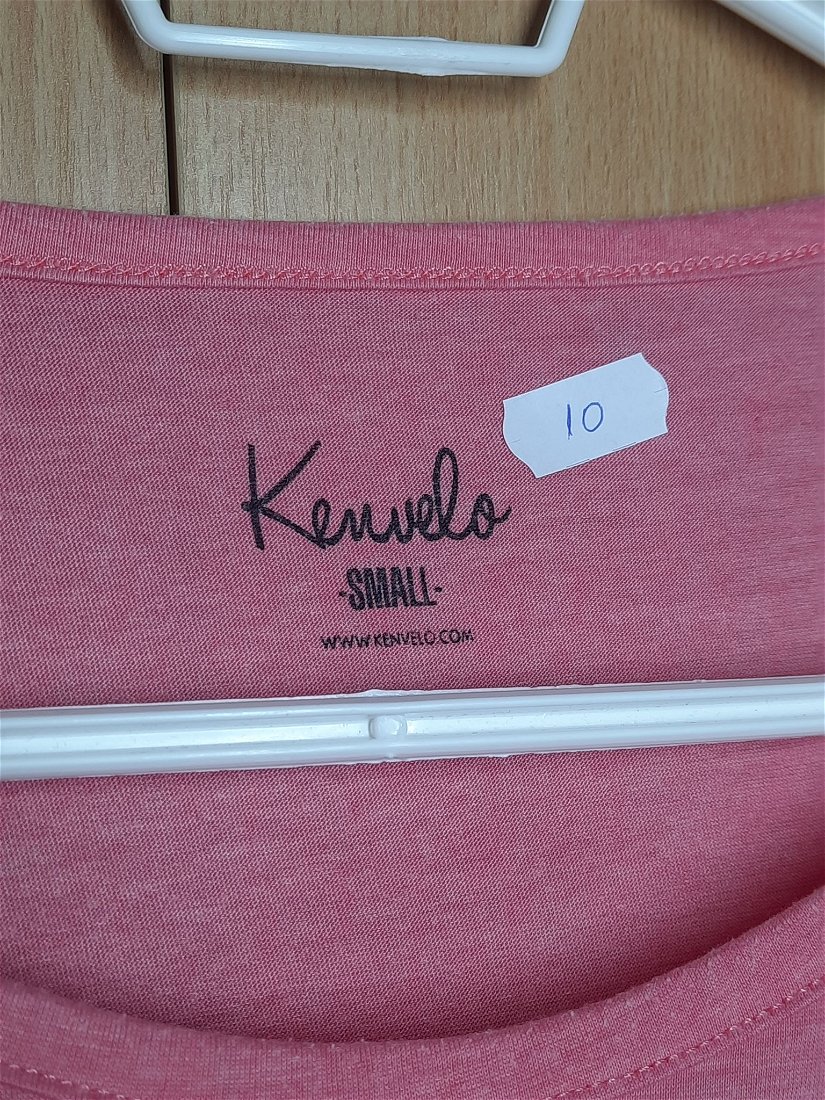 Tricou damă, "Kenvelo", roz cu imprimeu, mărimea S