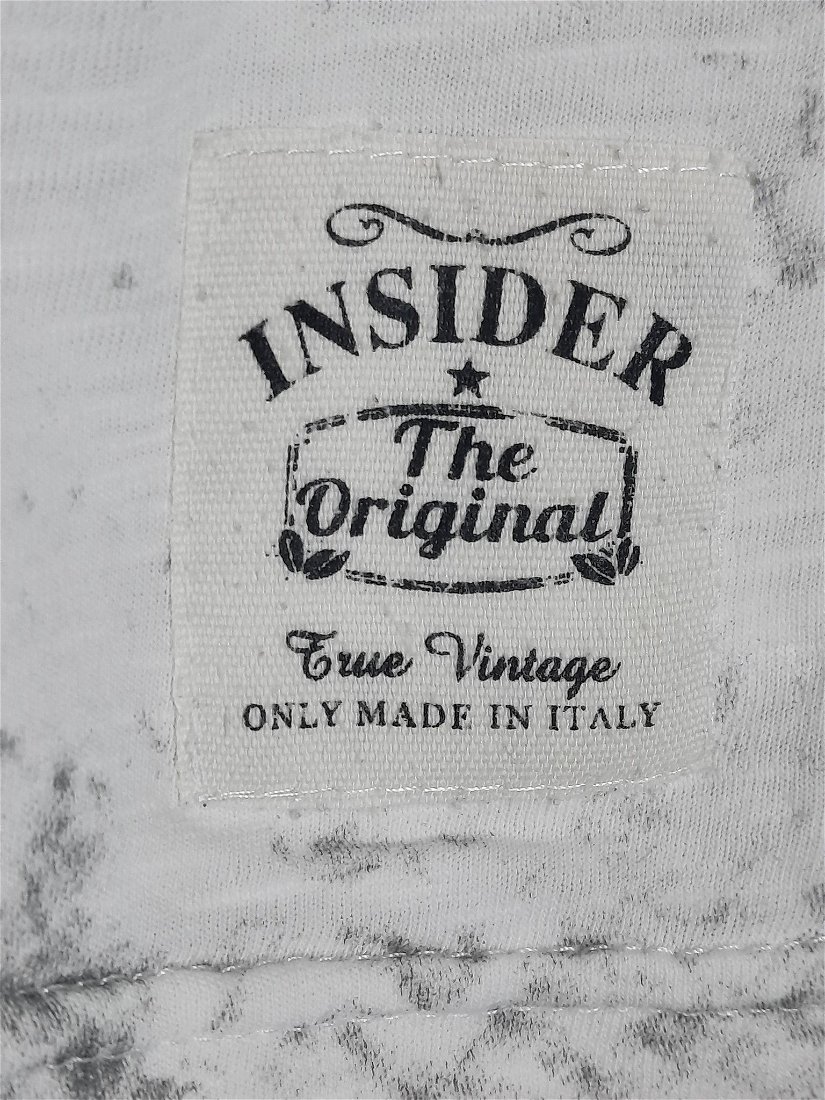 Tricou damă, "Insider", alb cu imprimeu , mărimea M