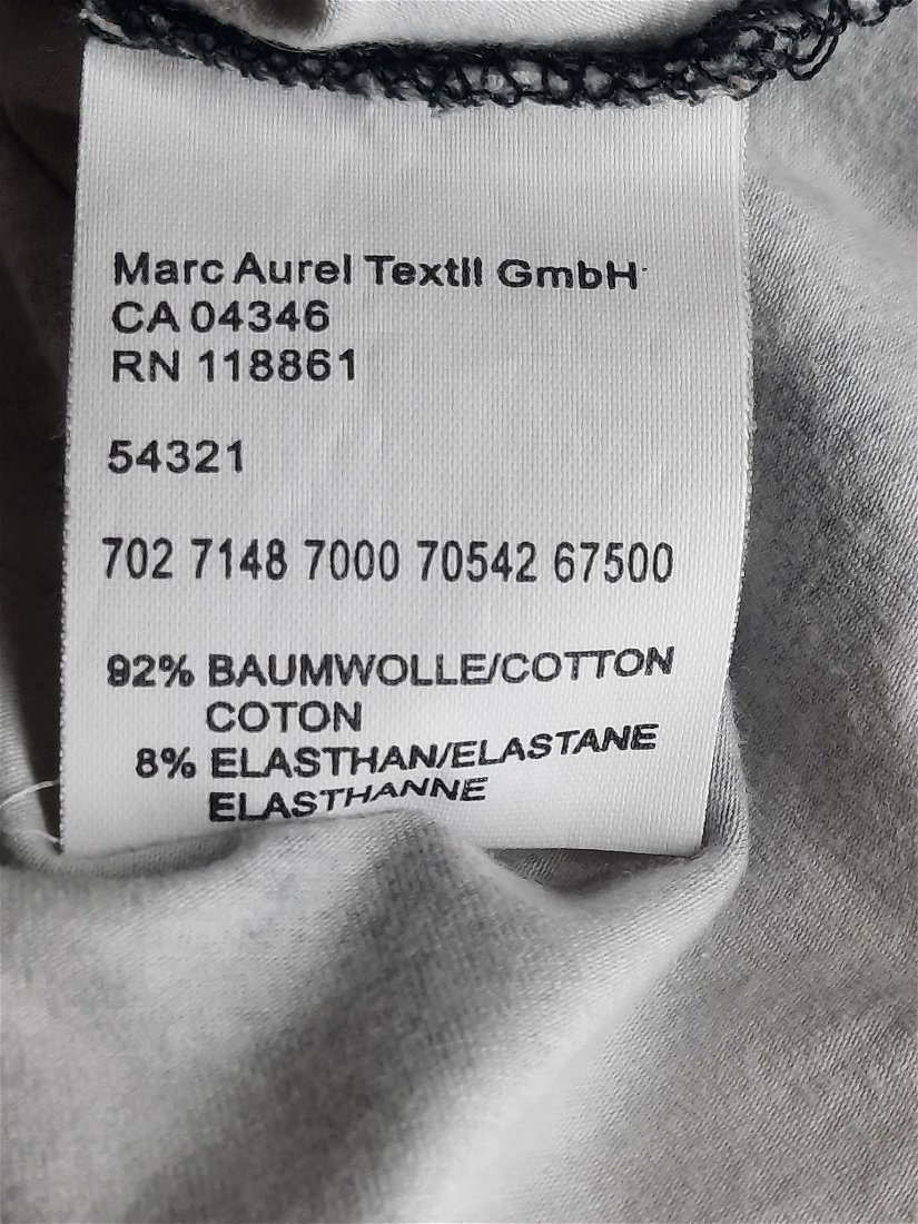 Tricou damă, "Marc Aurel", negru-gri cu imprimeu, mărimea M