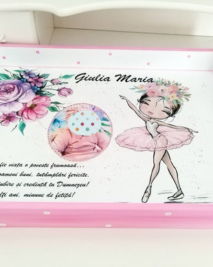 Tavita/set de mot fetita, mica balerina