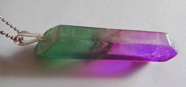 Quartz Aura Titan - verde/violet