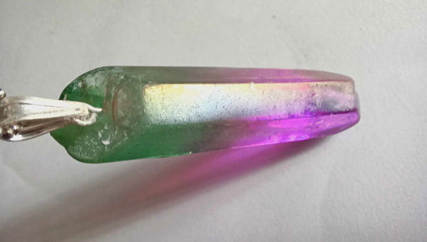 Quartz Aura Titan - verde/violet