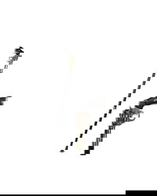 Baston din metal cu maner din aluminiu