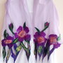 Eșarfă de mătase naturala împaslita