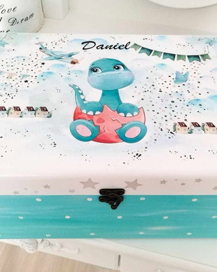 Cutie trusou botez/mot, bebe Dino