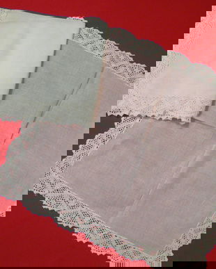 Set 2 batiste cu dantela/noi