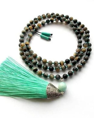 Colier Mala 108+1*Amazonit*Meditatie si rugaciune