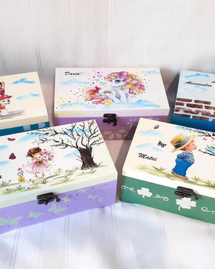 Cutii de amintiri, fetite si baietei, cadou de craciun pentru copii