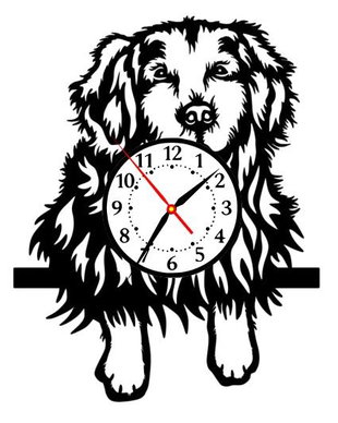 GOLDEN RETRIEVER-ceas de perete (personalizabil)