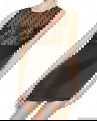 LA PERLA BABY DOLL NUISETTE  MATASE NATURALA BRODATA ,CU SLIP,MARIME S