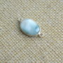 Link larimar in rama argint (F41-3-5)