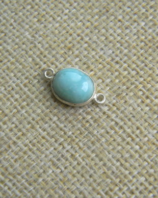 Link larimar in rama argint (F41-3-11)