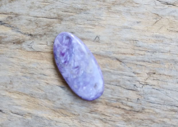 Cabochon charoit, 32x16 mm