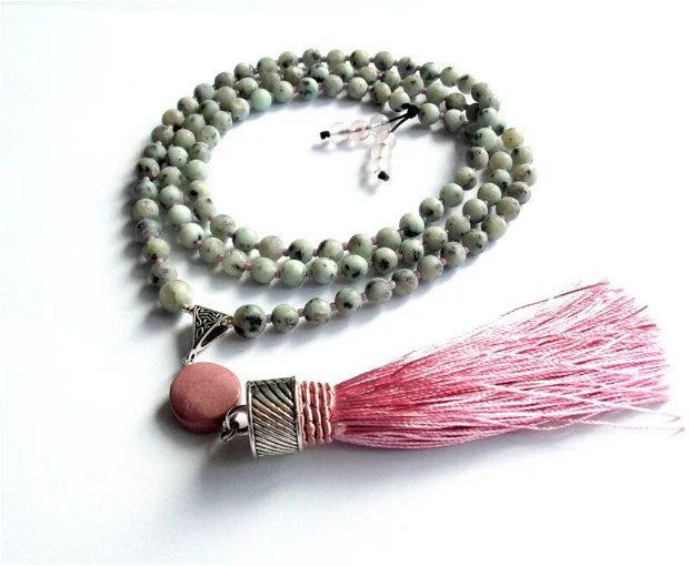 Colier Mala 108+1*Mookaite+Jasper*Meditatie si rugaciune