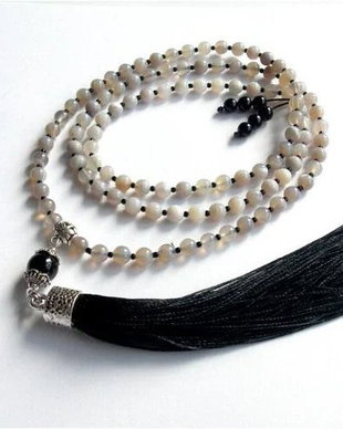 Colier Mala 108+1*Onix+Agate*Meditatie si rugaciune