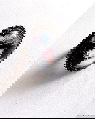 inel sticla cu model retro 45507