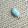 Link larimar in rama argint (F41-4-6)