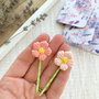 Set de 2 agrafe Flowers