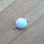 Link larimar in rama argint (F41-4-11)