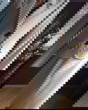 COSTUM YVES SAINT LAURENT ORIGINAL MARIME 40 LANA SI ALPACA MADE IN FRANCE