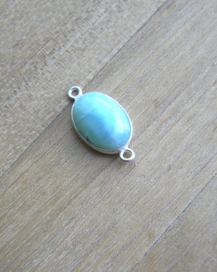 Link larimar in rama argint (F41-5-3)