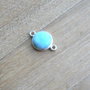 Link larimar in rama argint (F41-5-4)