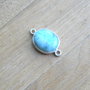 Link larimar in rama argint (F41-5-5)