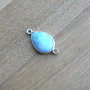 Link larimar in rama argint (F41-5-6)