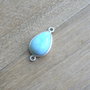 Link larimar in rama argint (F41-5-9)