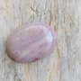 Cabochon rodonit roz prafuit, 40x30x7 mm