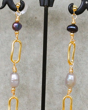 Cercei handmade cu perle de cultura