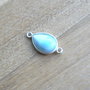 Link larimar in rama argint (F41-5-10)