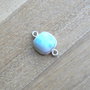 Link larimar in rama argint (F41-5-11)