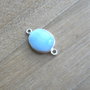Link larimar in rama argint (F41-5-12)